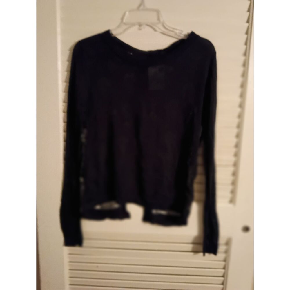 Rehab Black Skull Print Long Sleeve Sweater - Picture 2 of 4